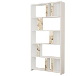 Hanah Home Estantería Lima - White Marble Blanco
